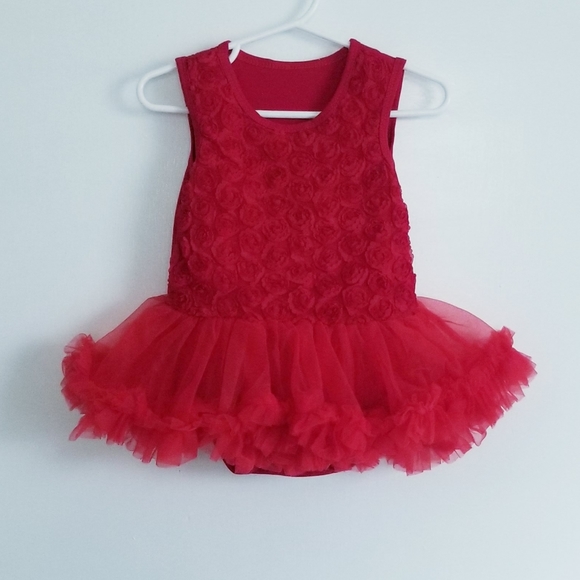 Baby Girl's Red Tutu Dress - Picture 1 of 13